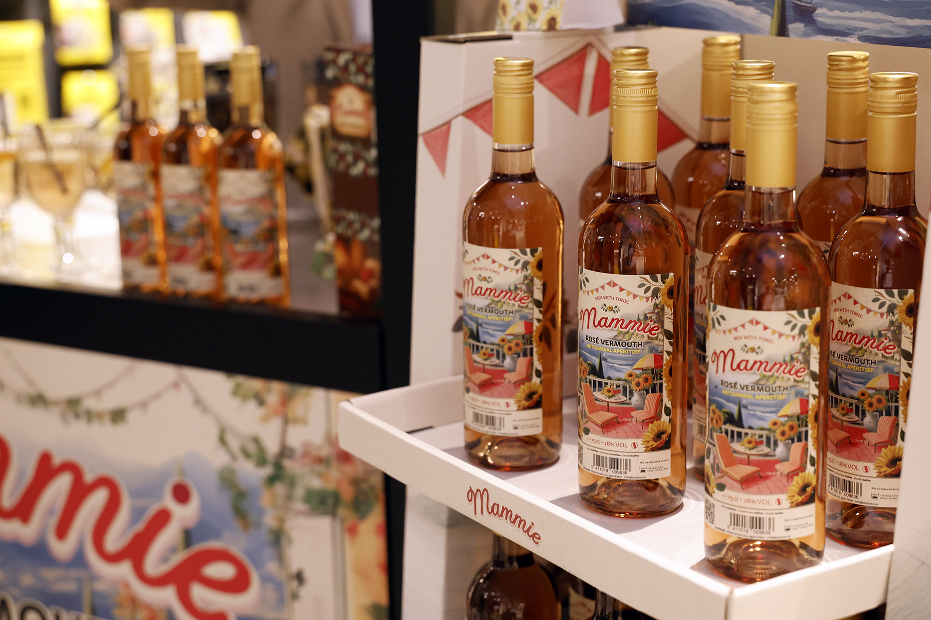 Mammie flessen close-up